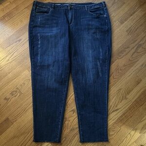 Lane Bryant Boyfriend Jeans with raw edge